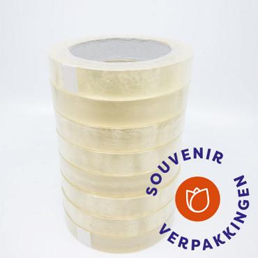 Tape 19mm x 66mtr, transparant